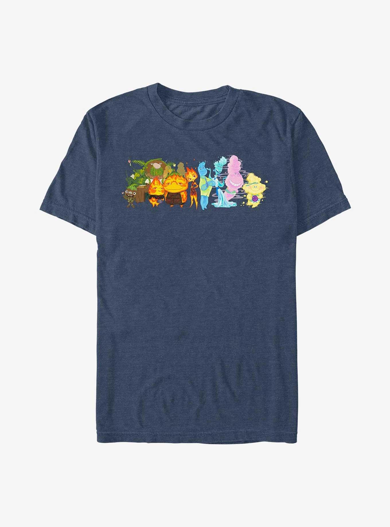 Disney Pixar Elemental Big Groupshot T-Shirt, NAVY HTR, hi-res