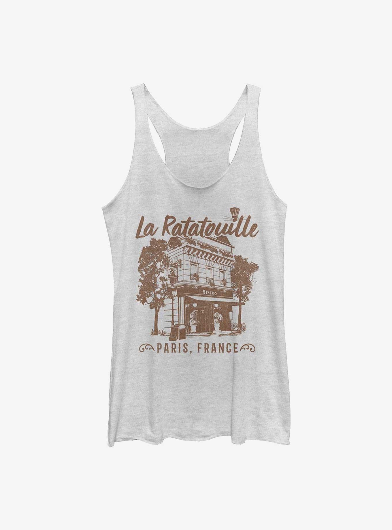 Disney Pixar Ratatouille Cafe Paris France Girls Tank, WHITE HTR, hi-res