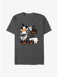 Disney Winnie The Pooh Sketchy Halloween T-Shirt, CHAR HTR, hi-res