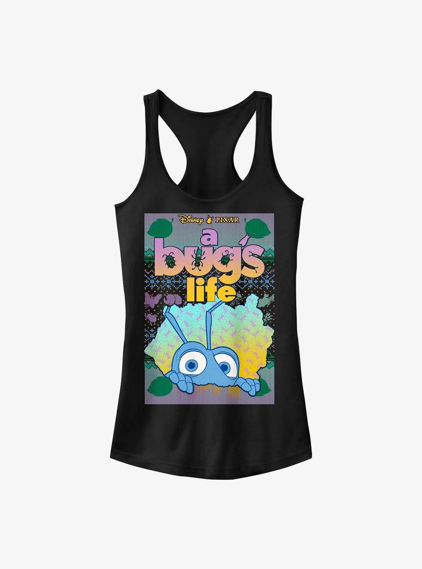 Disney Pixar A Bug's Life Buggy Sweater Style Girls Tank, BLACK, hi-res