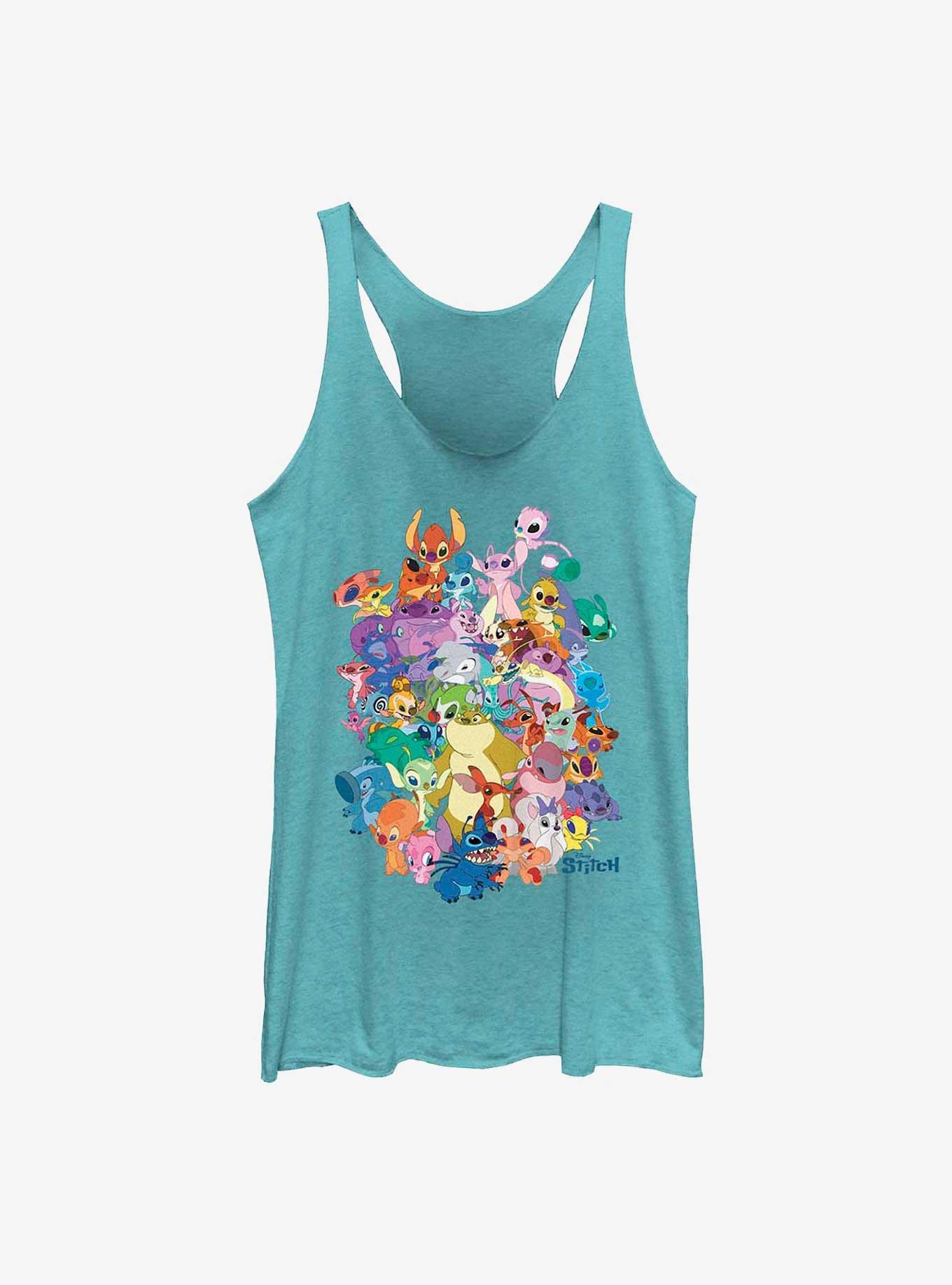Disney Lilo & Stitch Experiment Dogpile Girls Tank, TAHI BLUE, hi-res