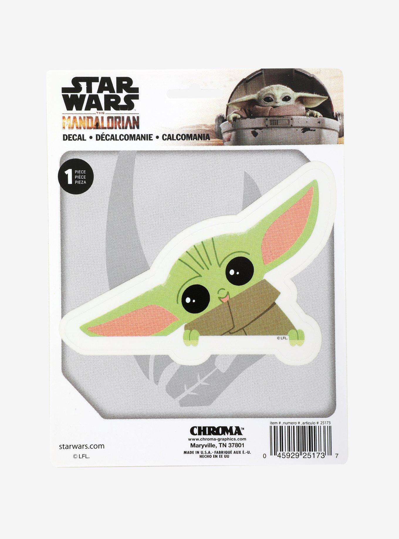 Star Wars The Mandalorian Grogu Peeking Car Decal, , hi-res