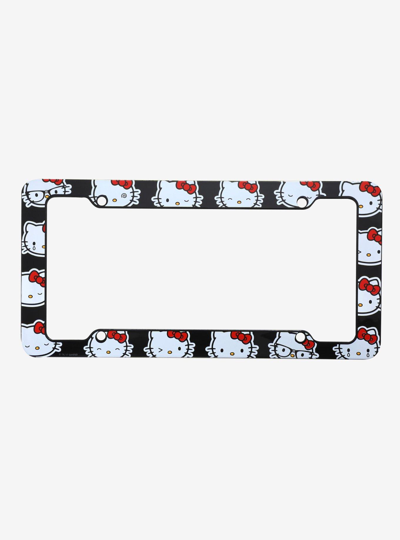Hello Kitty Faces License Plate Frame