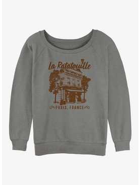 Disney Pixar Ratatouille Cafe Paris France Womens Slouchy Sweatshirt, , hi-res