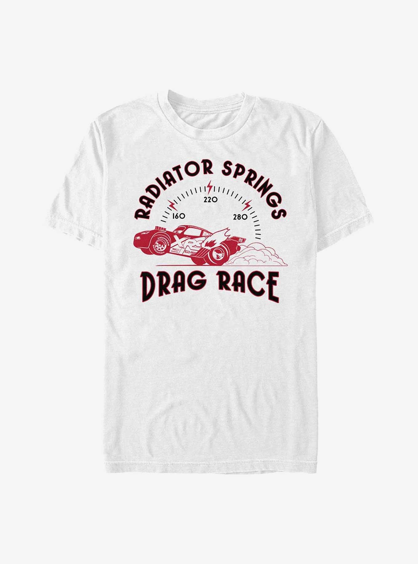 Disney Pixar Cars Radiator Springs Drag Race T-Shirt, WHITE, hi-res
