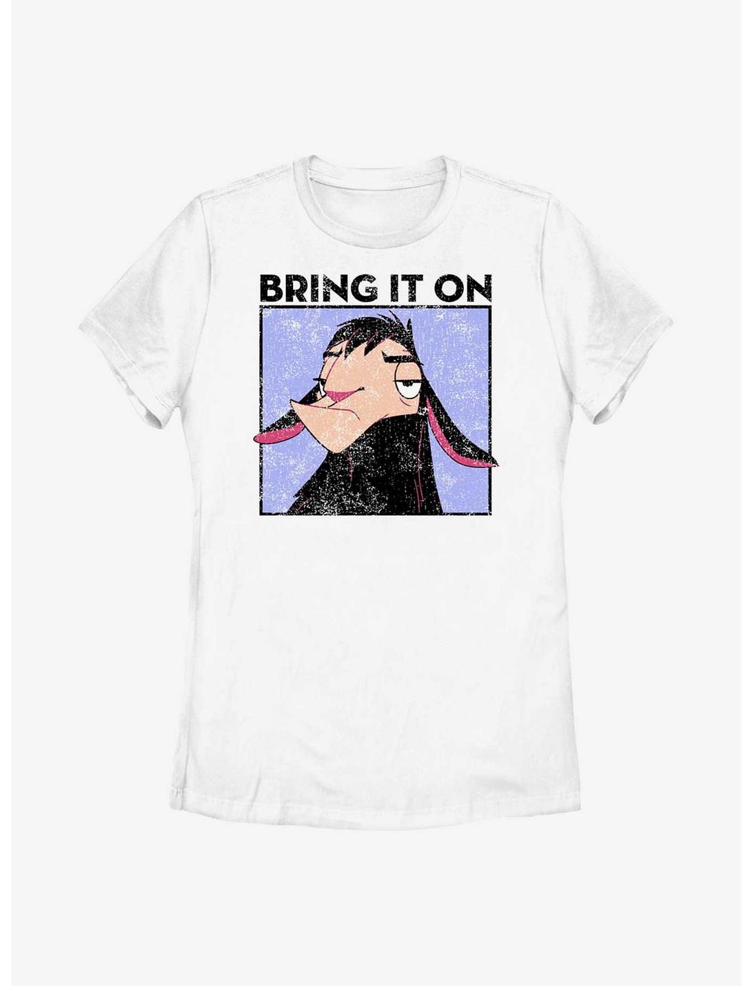 Disney The Emperor's New Groove Kuzco Bring It On It Womens T-Shirt, WHITE, hi-res