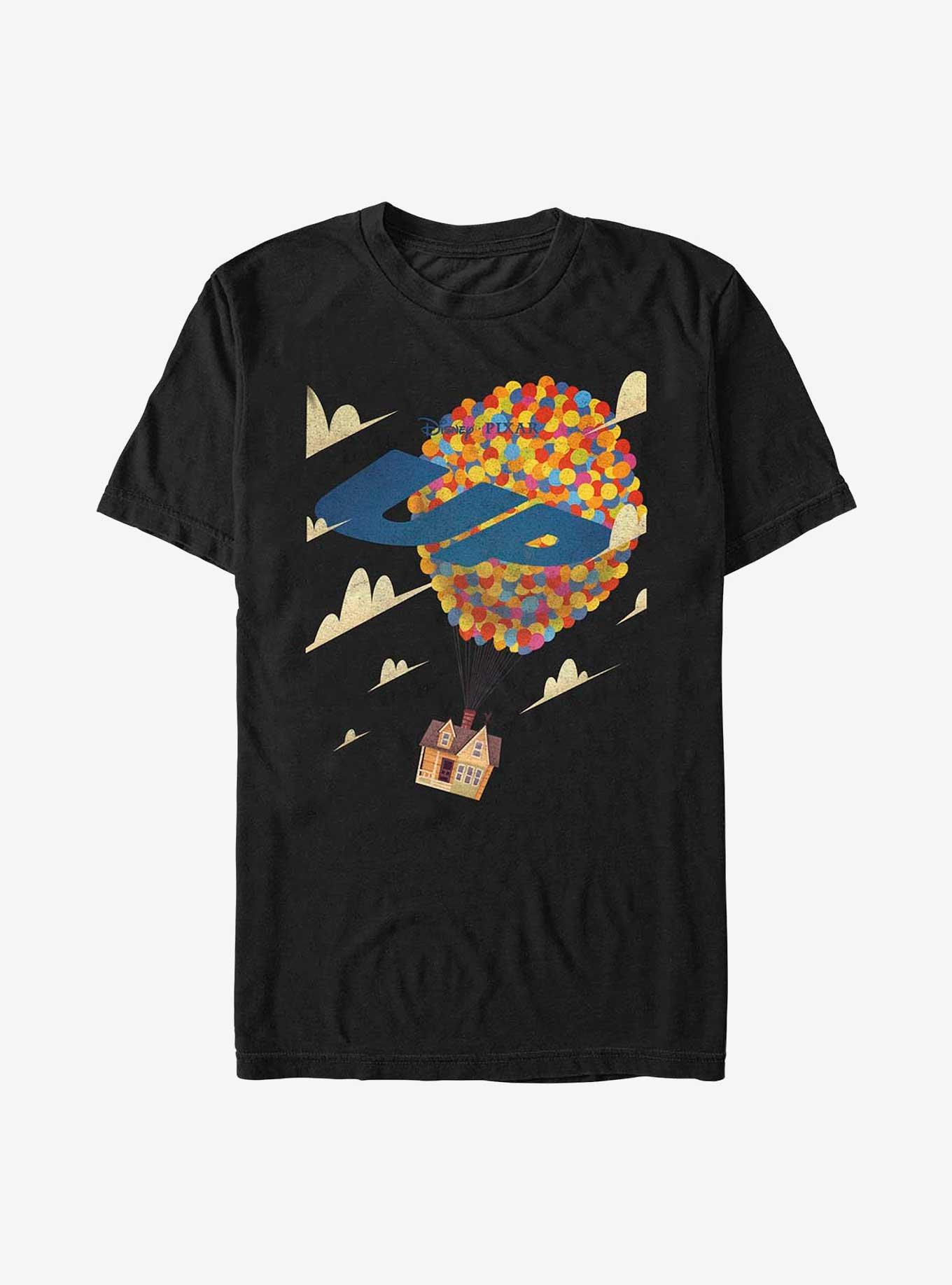 Disney Pixar Up House Logo T-Shirt, BLACK, hi-res