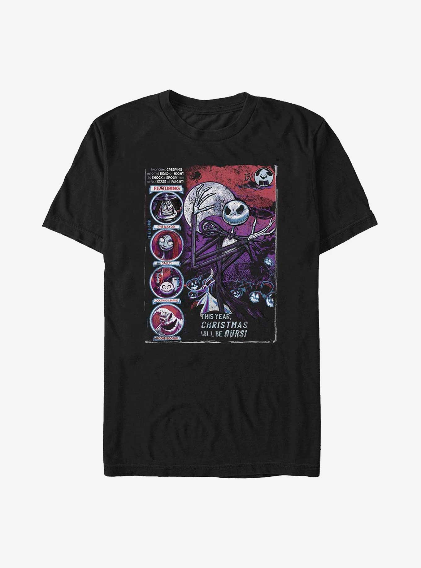 Disney The Nightmare Before Christmas Spooky Poster T-Shirt, , hi-res