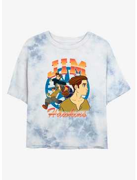 Disney Treasure Planet Jim Hawkins Womens Tie-Dye Crop T-Shirt, , hi-res