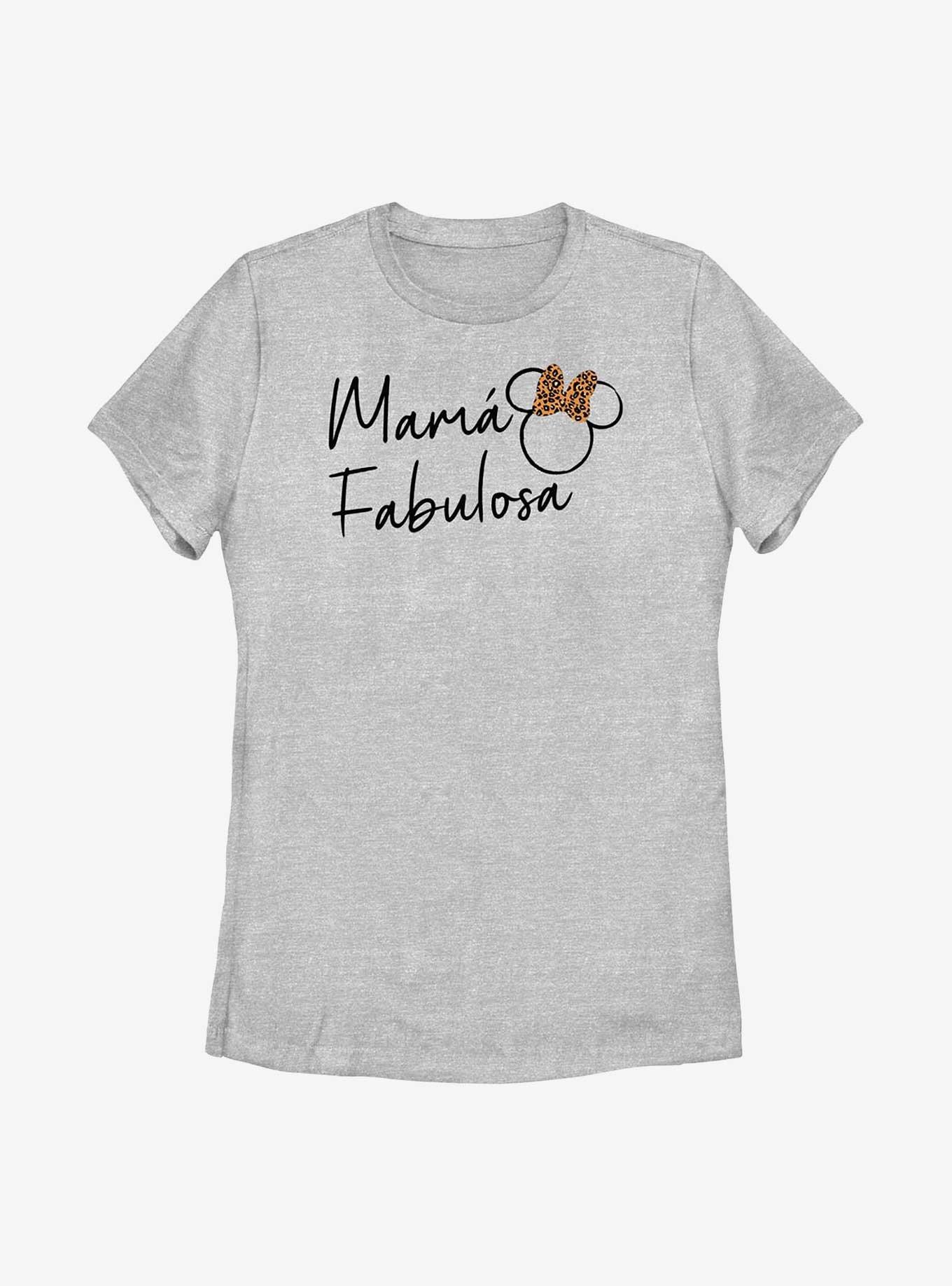 Disney Minnie Mouse Fabulosa Mama Womens T-Shirt, ATH HTR, hi-res