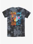 Disney Pixar Elemental Ember and Wade Find Your Glow and Flow Tie-Dye T-Shirt, BLKCHAR, hi-res