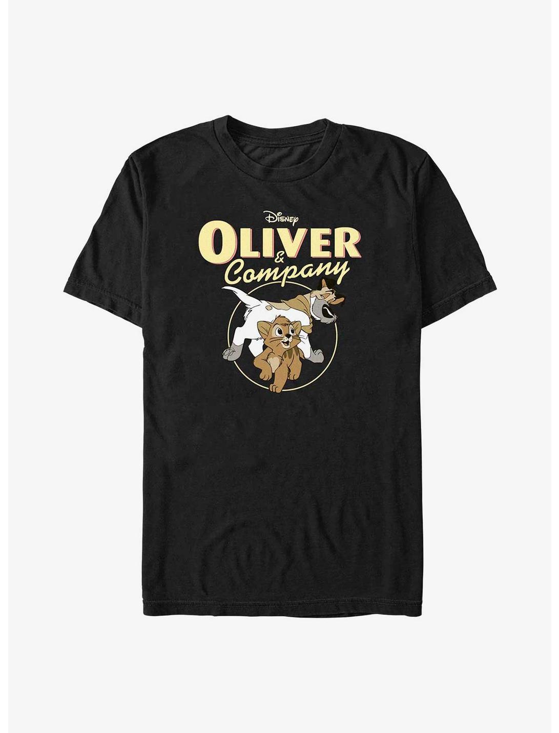 Disney Oliver & Company Oliver and Dodger T-Shirt, BLACK, hi-res