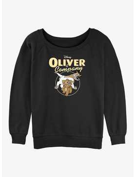 Disney Oliver & Company Oliver and Dodger Womens Slouchy Sweatshirt, , hi-res