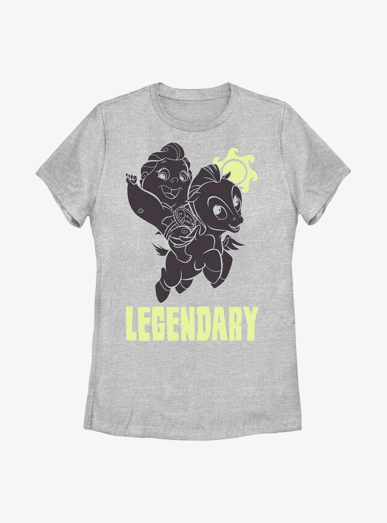 Disney Hercules Greek Legend Baby Hercules and Pegasus Womens T-Shirt, ATH HTR, hi-res