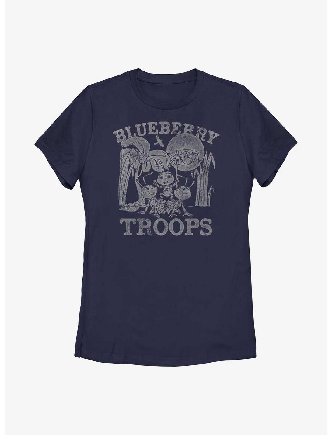 Disney Pixar A Bug's Life Blueberry Troops Womens T-Shirt, NAVY, hi-res