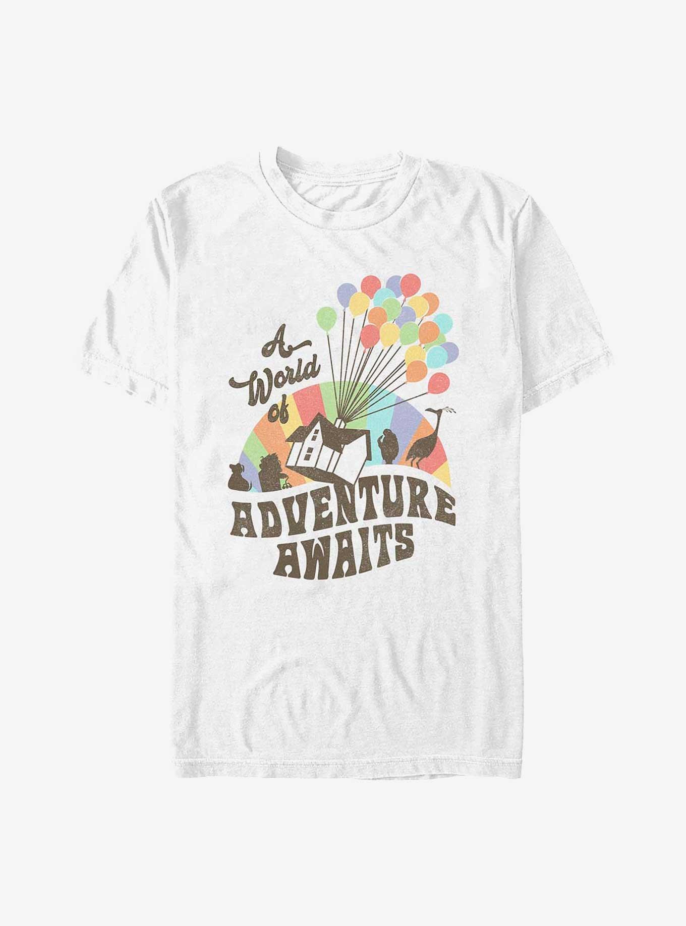 Disney Pixar Up Adventure Awaits T-Shirt, WHITE, hi-res