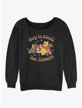 Disney Winnie The Pooh Smell The Flowers Womens Slouchy Sweatshirt, , hi-res
