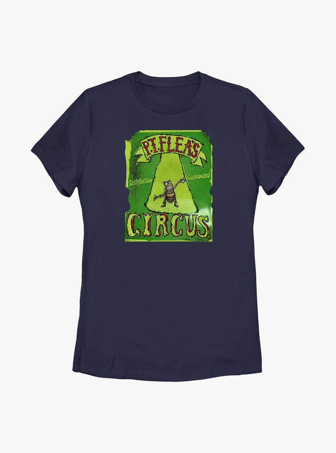 Disney Pixar A Bug's Life P.T. Flea's Circus Womens T-Shirt, NAVY, hi-res
