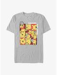 Disney Winnie The Pooh Winnie Faces T-Shirt, SILVER, hi-res