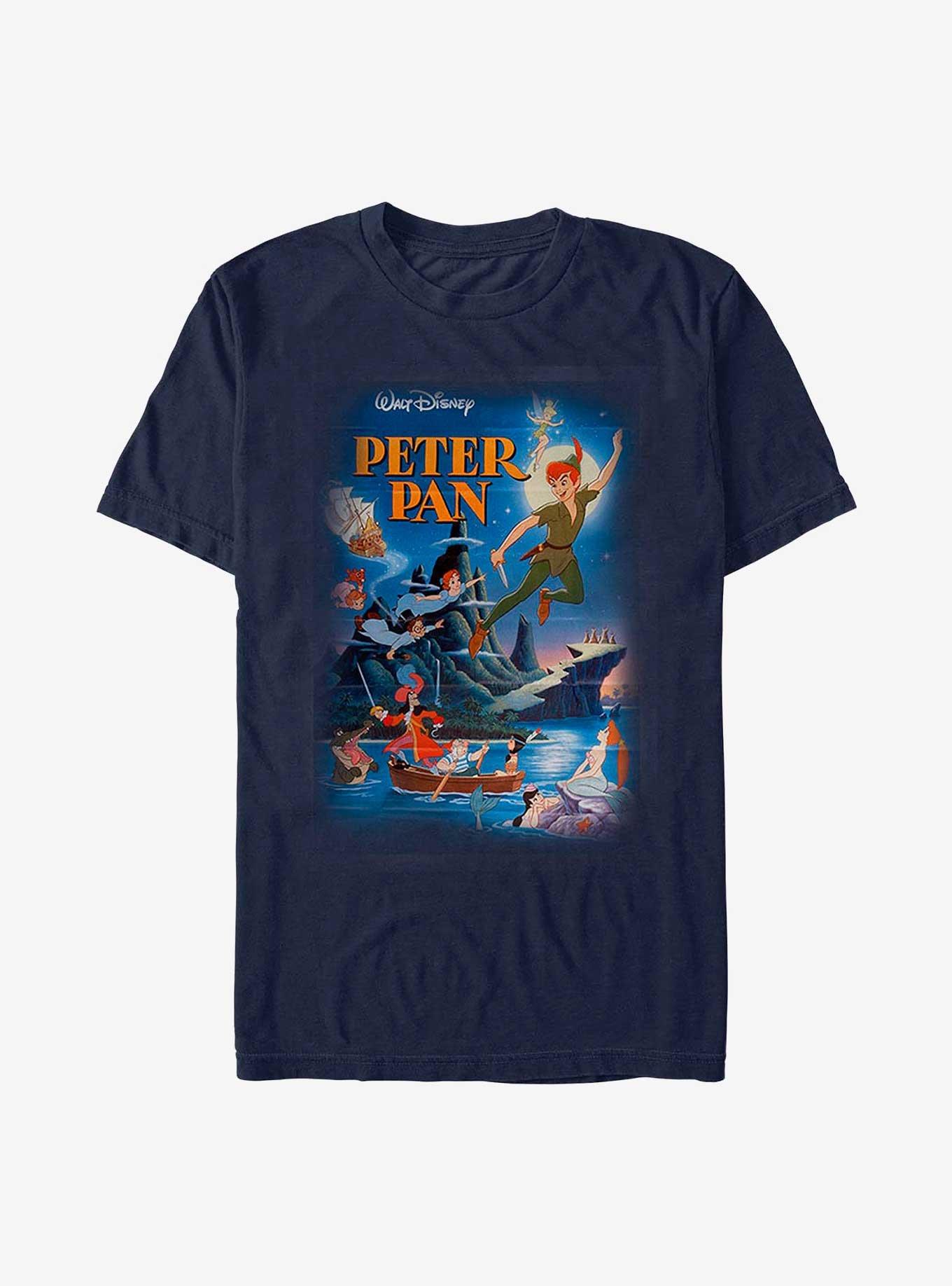 Disney Peter Pan Poster T-Shirt, NAVY, hi-res