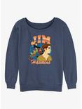 Disney Treasure Planet Jim Hawkins Womens Slouchy Sweatshirt, BLUEHTR, hi-res