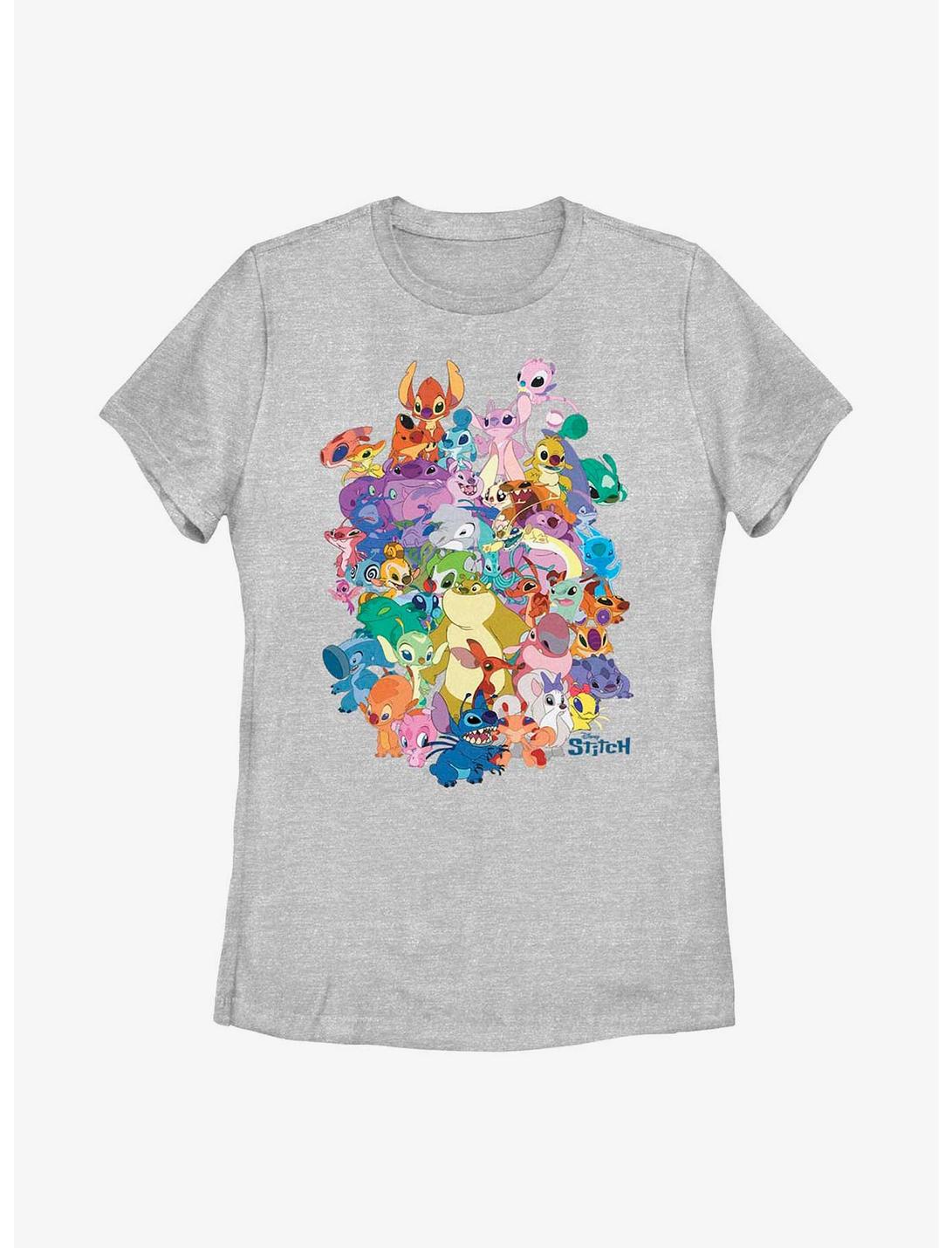 Disney Lilo & Stitch Experiment Dogpile Womens T-Shirt, ATH HTR, hi-res