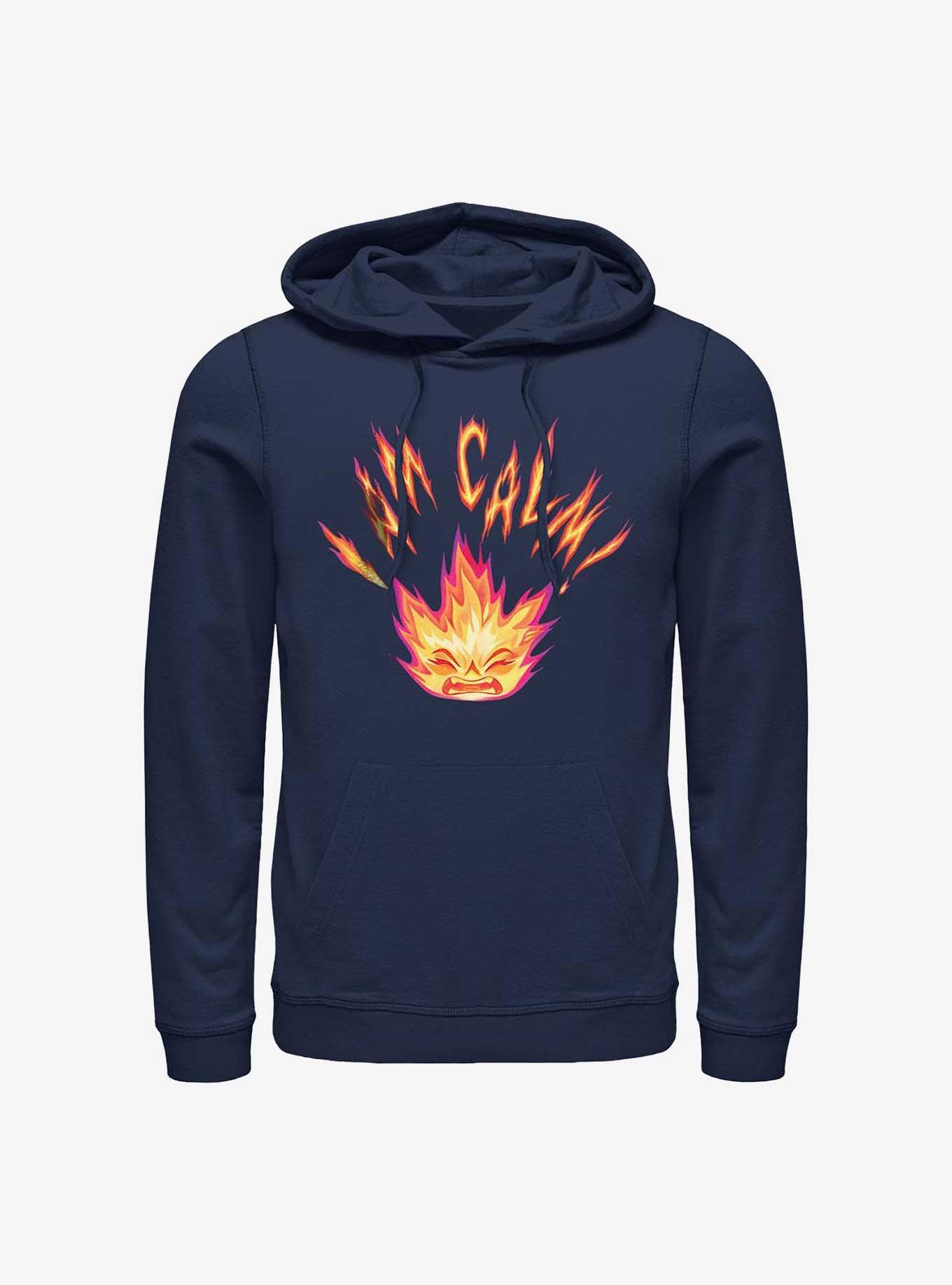 Disney Pixar Elemental I Am Calm Hoodie, NAVY, hi-res