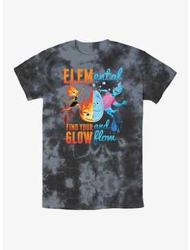 Disney Pixar Elemental Ember and Wade Find Your Glow and Flow Tie-Dye T-Shirt, , hi-res