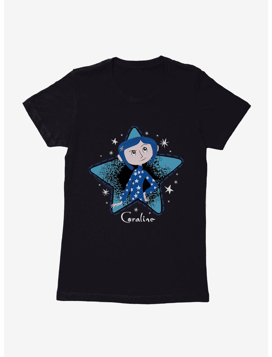 Coraline Stars Womens T-Shirt, BLACK, hi-res