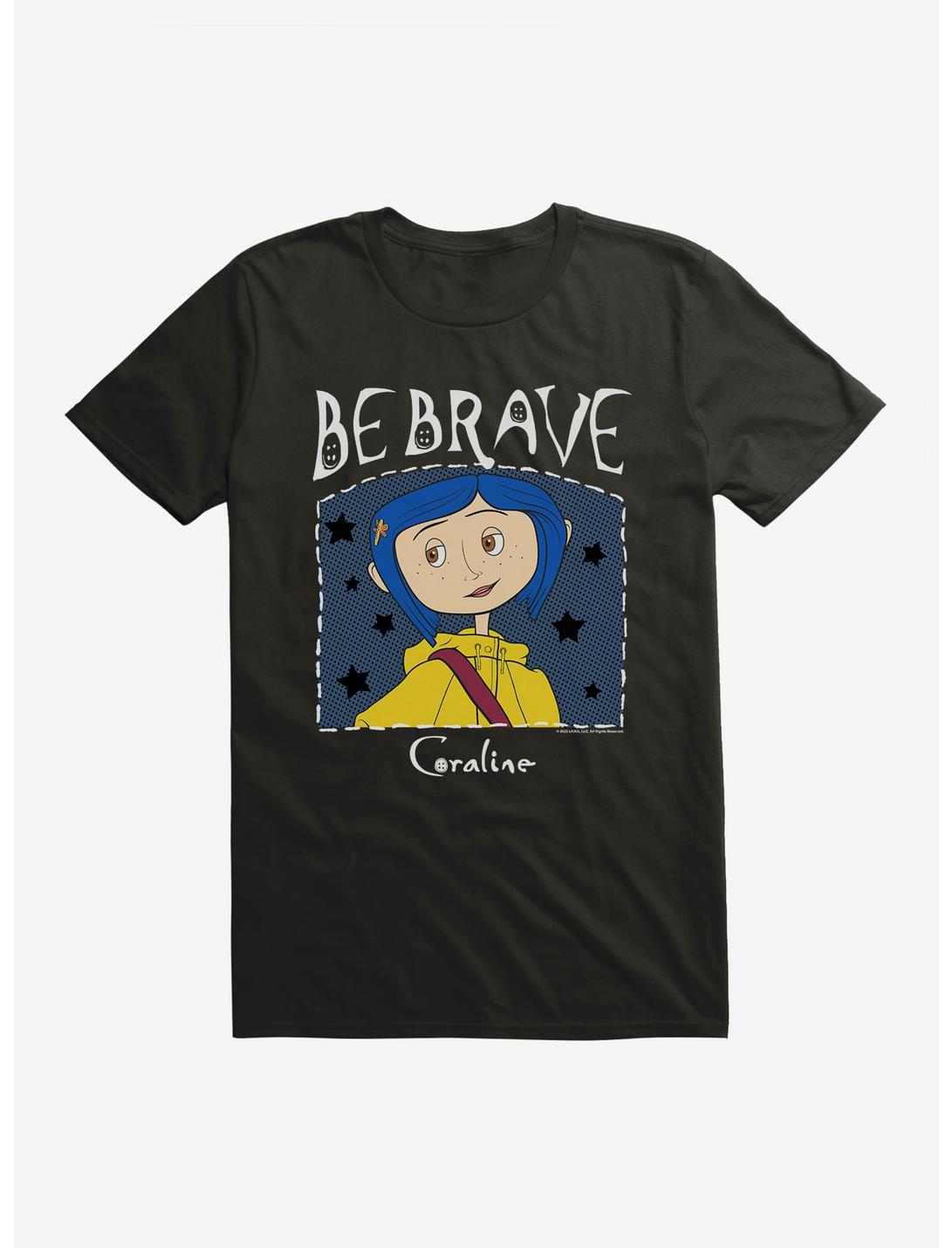 Coraline Be Brave T-Shirt, BLACK, hi-res