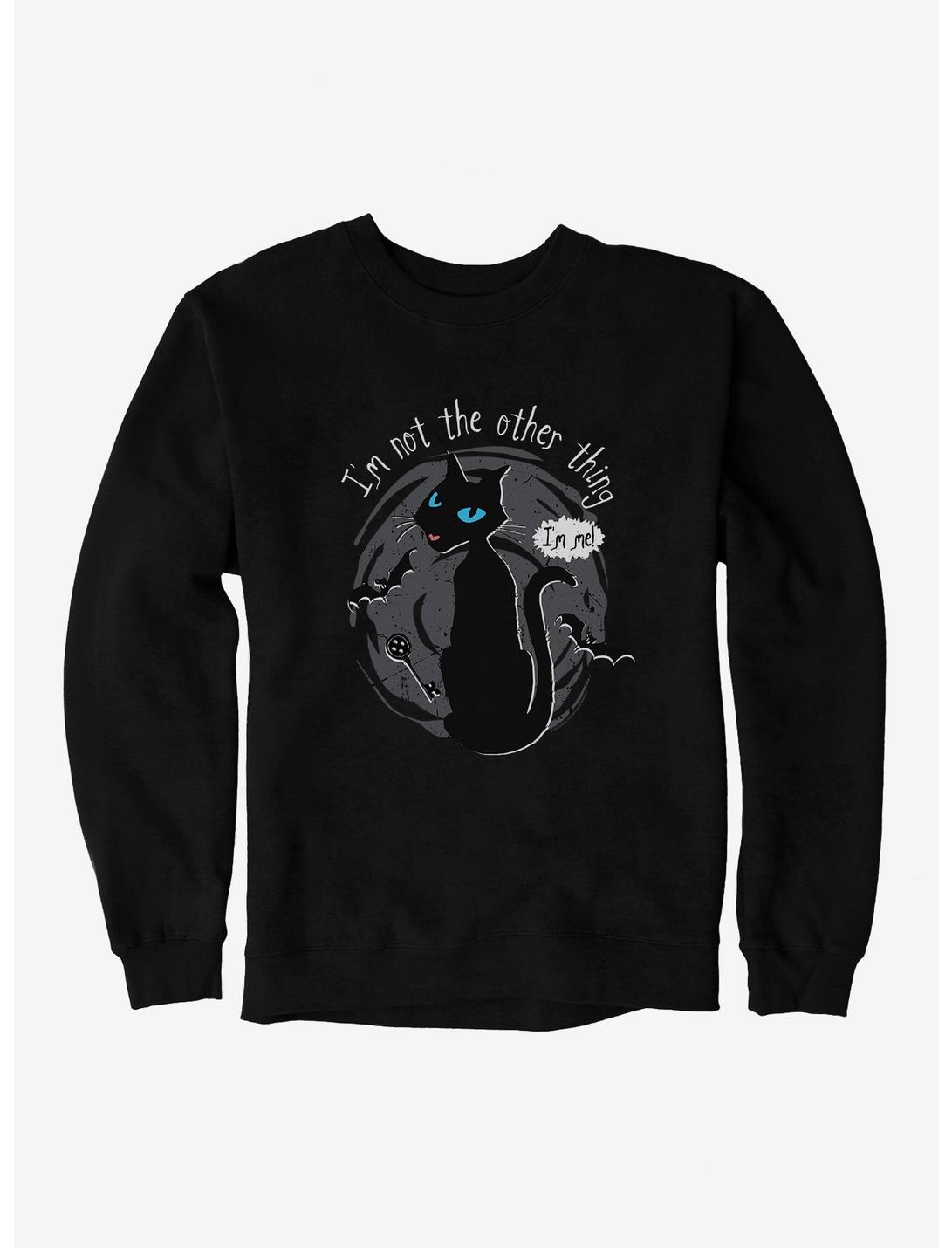 Coraline I'm Not The Other Thing Sweatshirt, BLACK, hi-res