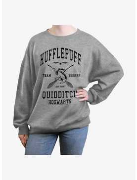 Harry Potter Hufflepuff Quidditch Seeker Girls Oversized Sweatshirt, , hi-res