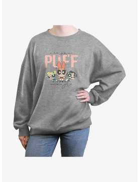 The Powerpuff Girls Puff Enough Girls Oversized Sweatshirt, , hi-res