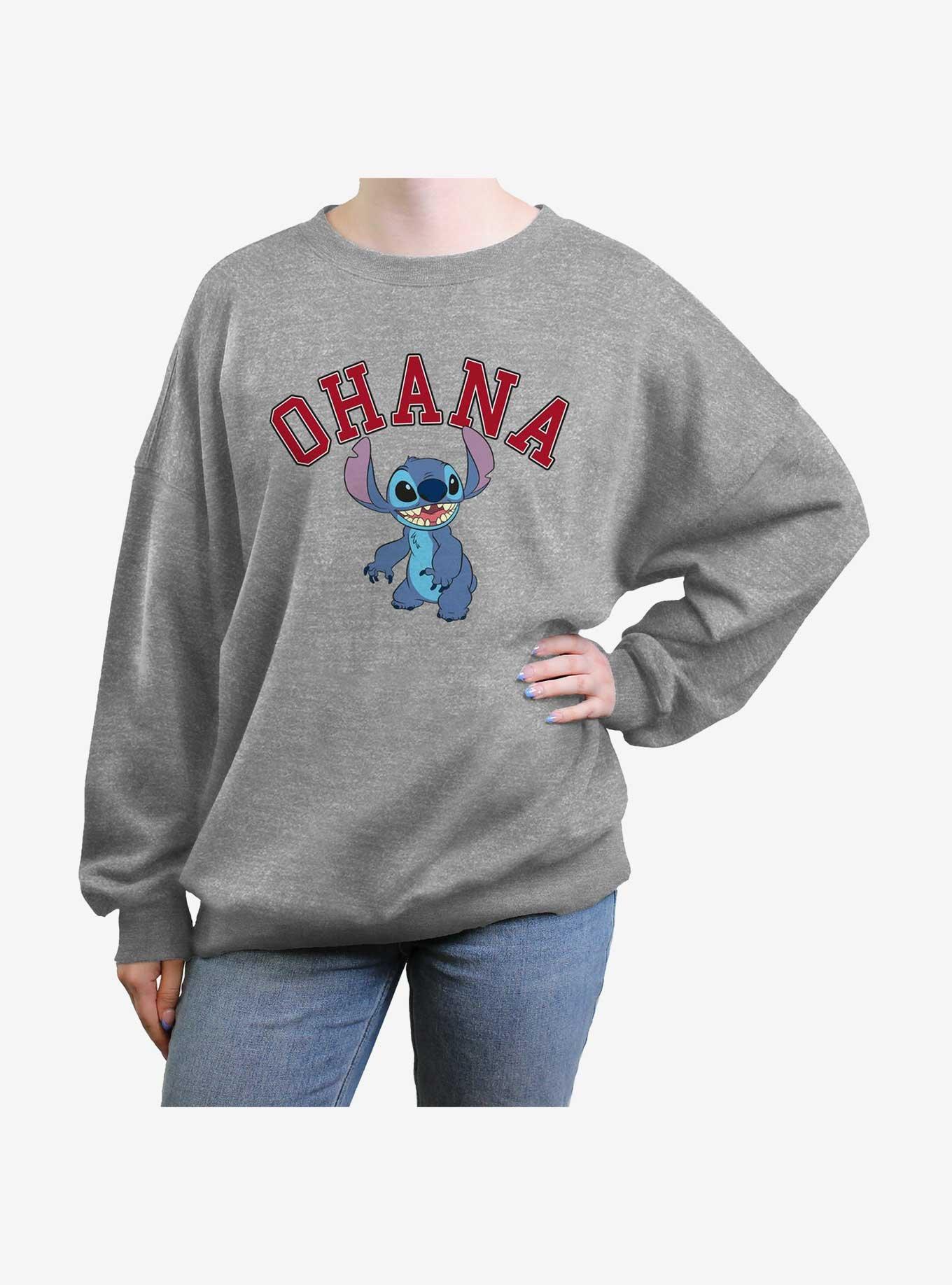 Disney Lilo & Stitch Ohana Girls Oversized Sweatshirt, , hi-res