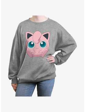 Pokemon Jigglypuff Face Girls Oversized Sweatshirt, , hi-res