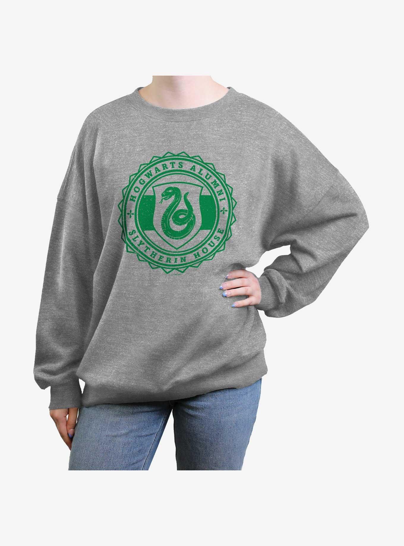 Harry Potter Hogwarts Alumni Slytherin House Girls Oversized Sweatshirt