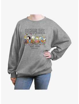 Peanuts Fall Est 1950 Girls Oversized Sweatshirt, , hi-res