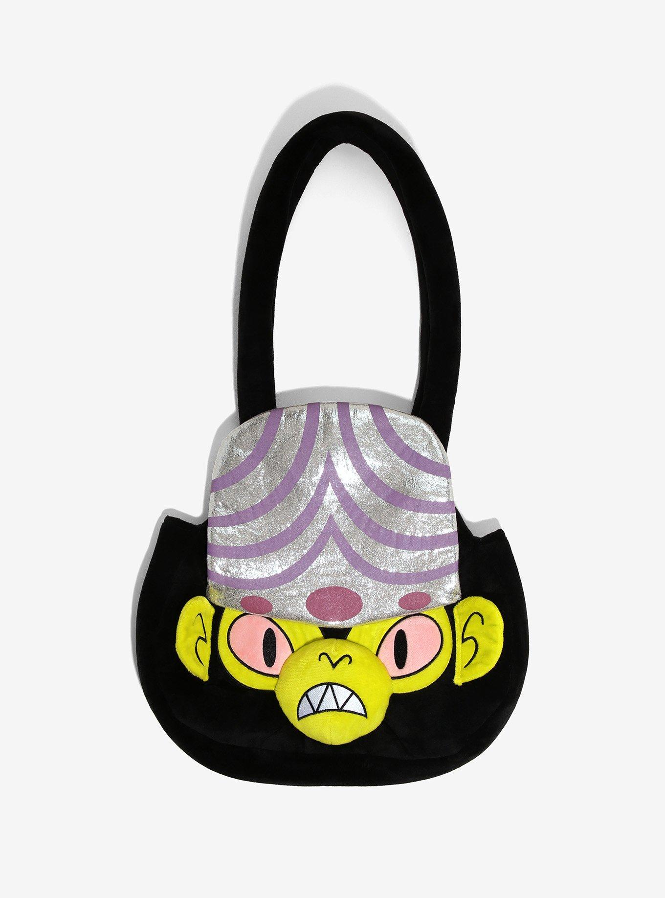 The Powerpuff Girls Mojo Jojo Face Plush Tote Bag