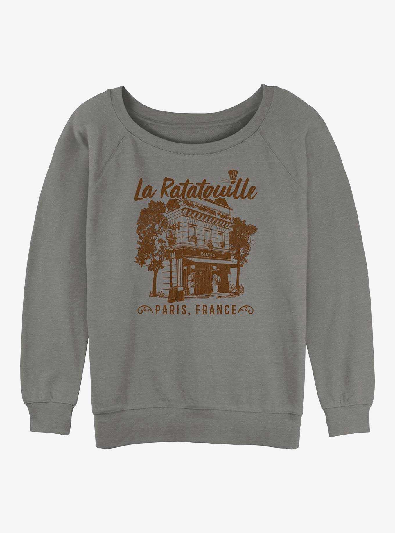 Disney Pixar Ratatouille Cafe Paris France Girls Slouchy Sweatshirt, , hi-res