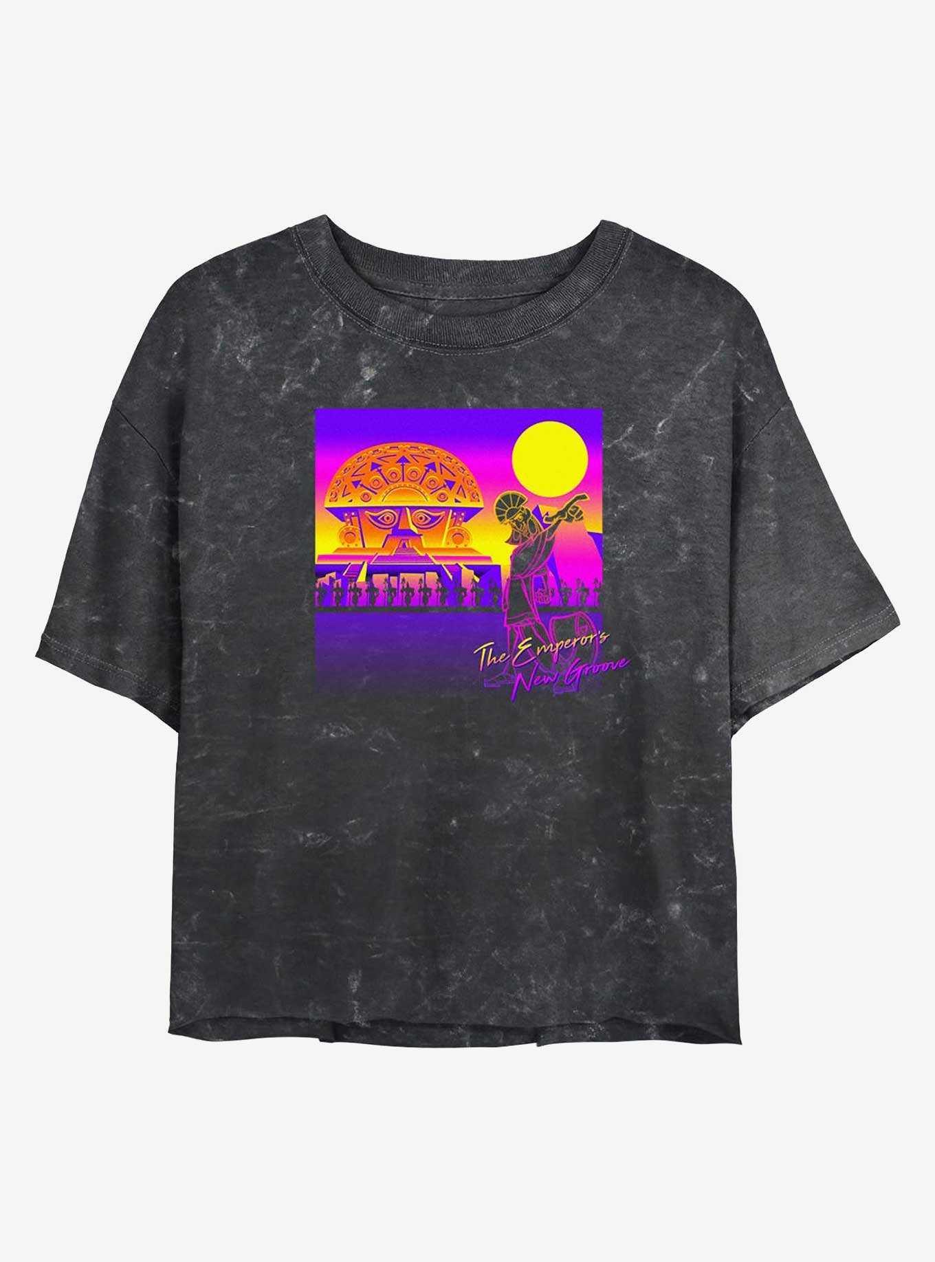 Disney The Emperor's New Groove Kuzco Kingdom Girls Mineral Wash Crop T-Shirt, , hi-res