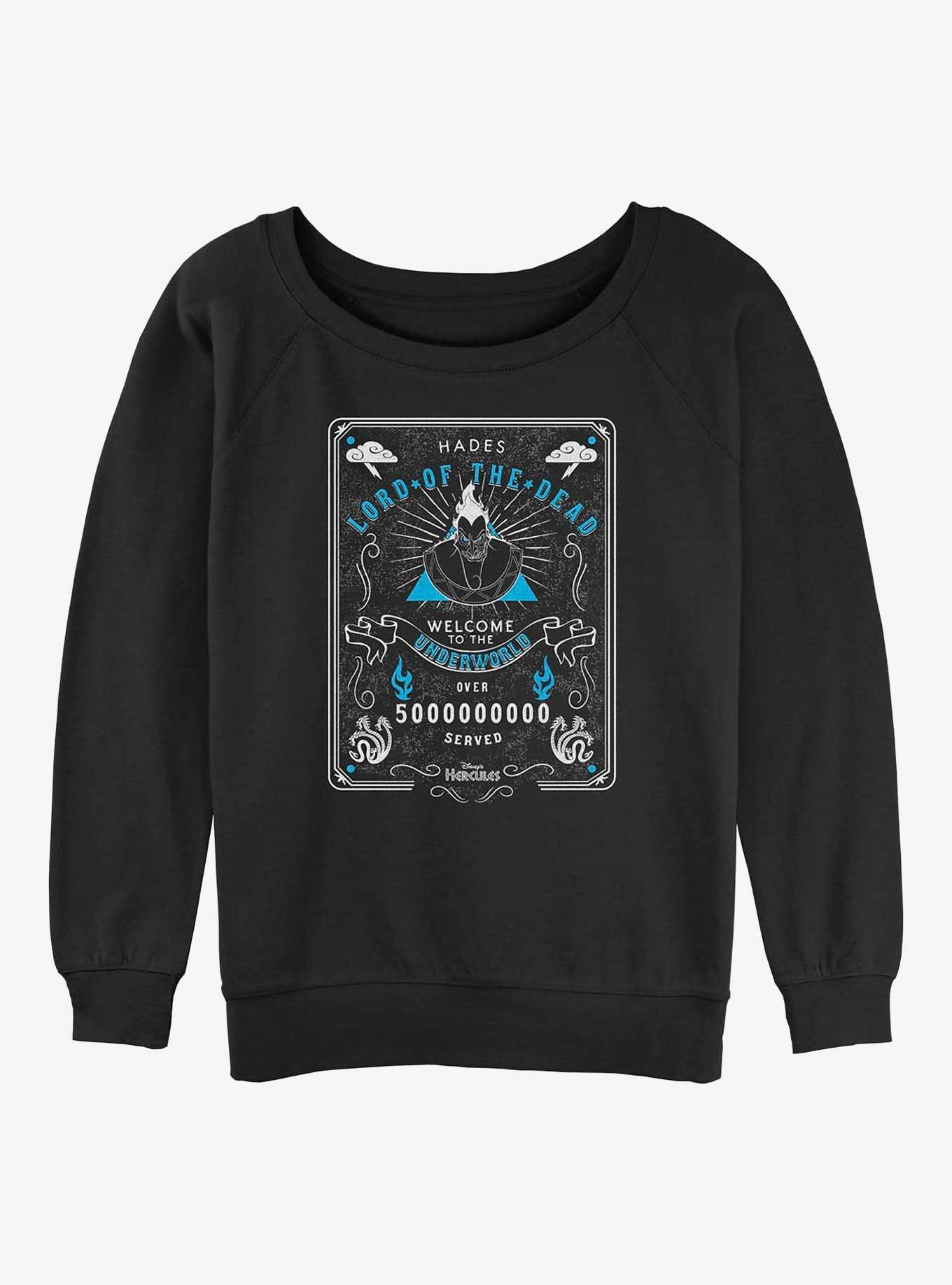 Disney Hercules Hades Lord Of The Dead Girls Slouchy Sweatshirt, , hi-res