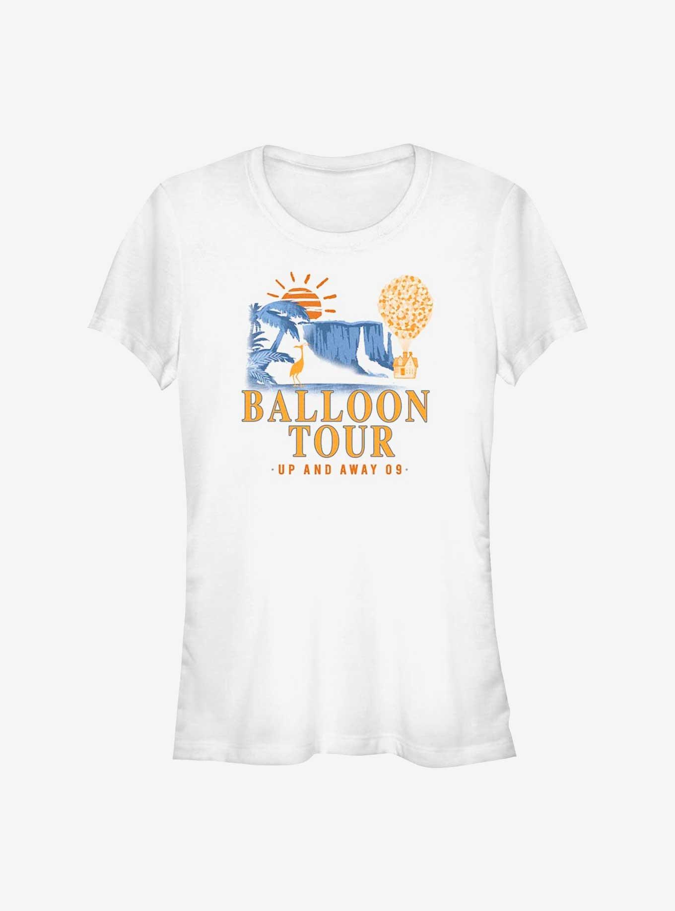 Disney Pixar Up Balloon Tour Up and Away Girls T-Shirt, WHITE, hi-res