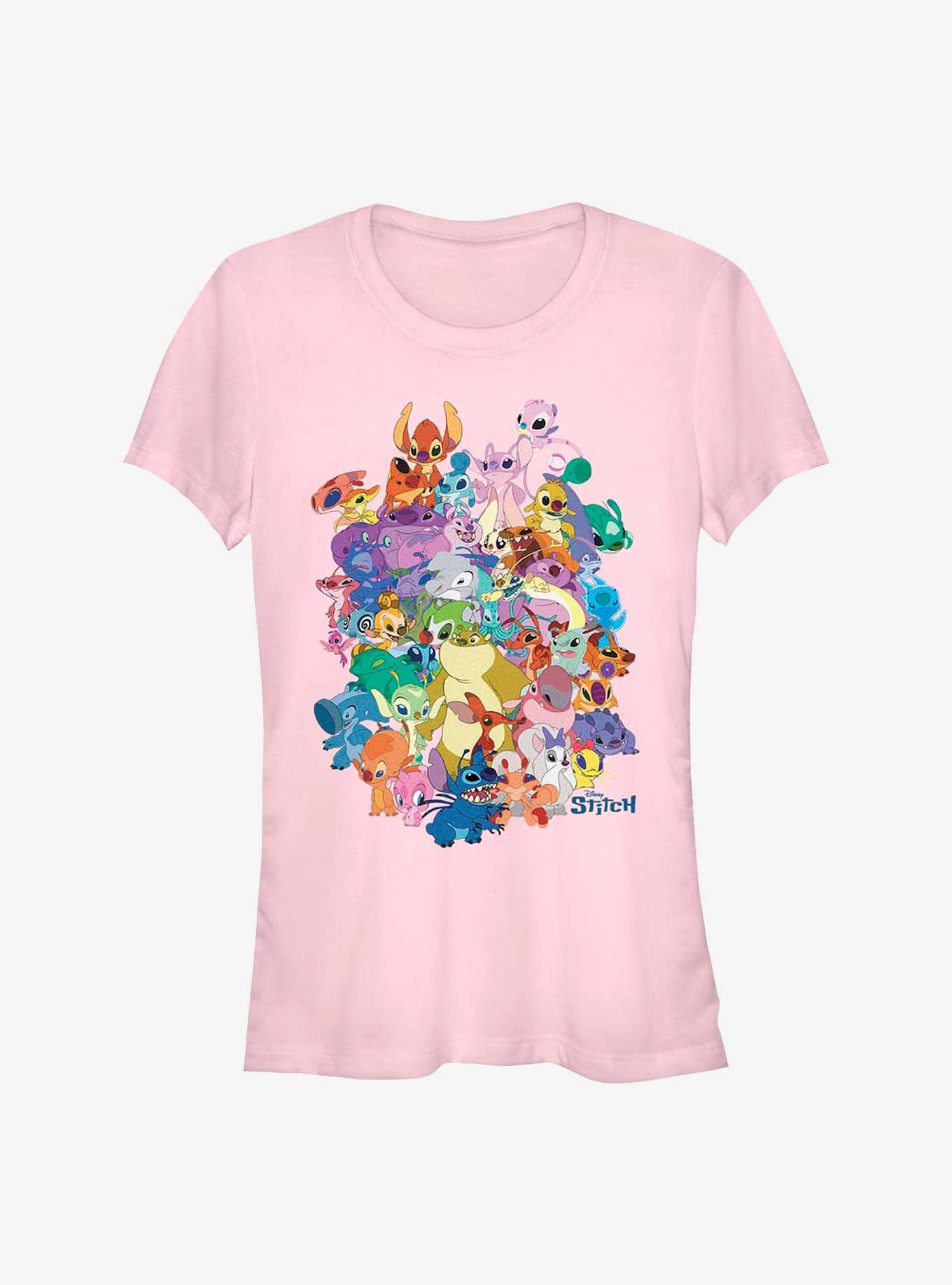 Disney Lilo & Stitch Experiment Dogpile Girls T-Shirt, LIGHT PINK, hi-res