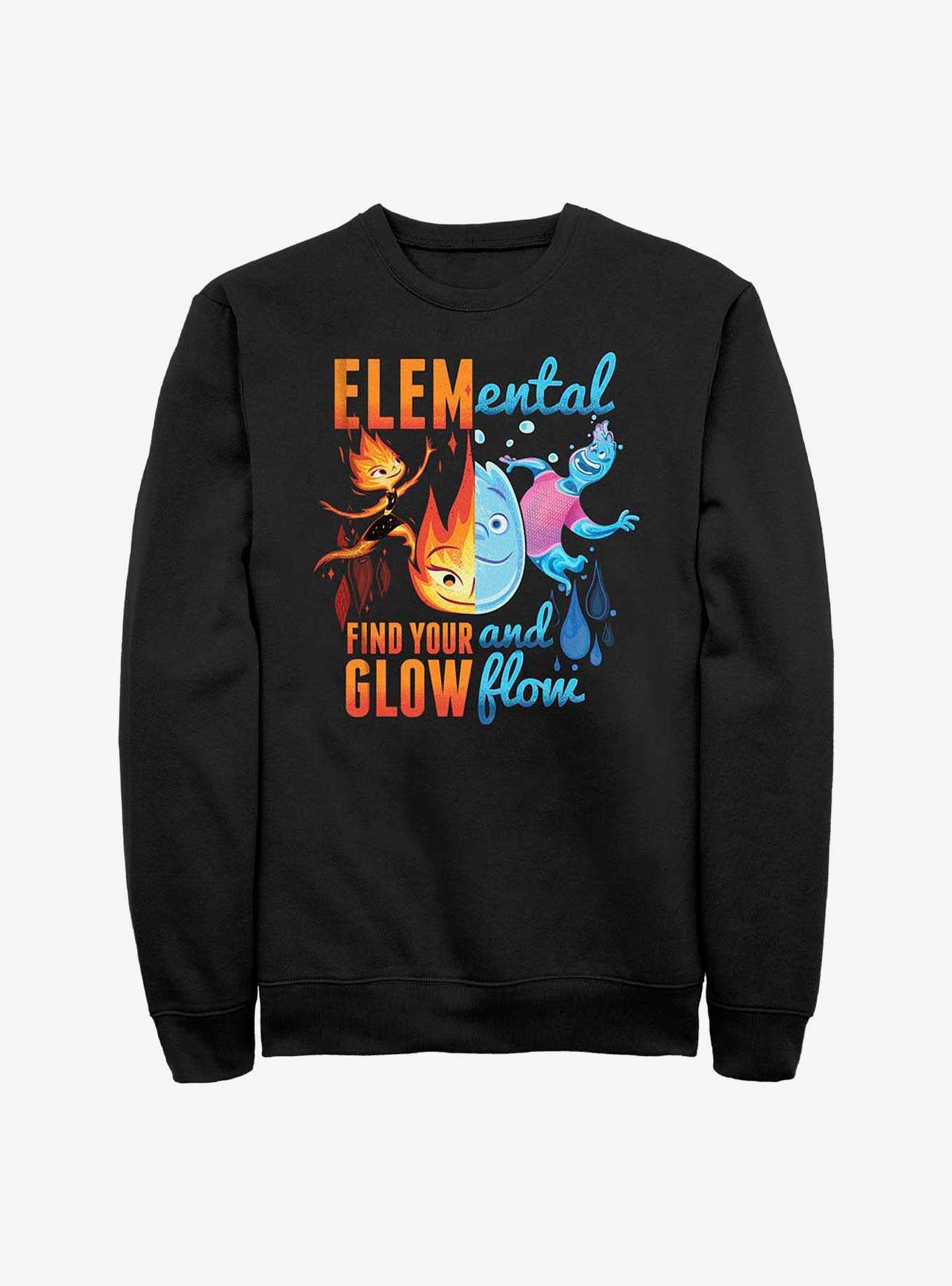 Disney Pixar Elemental Ember and Wade Find Your Glow and Flow Sweatshirt, , hi-res