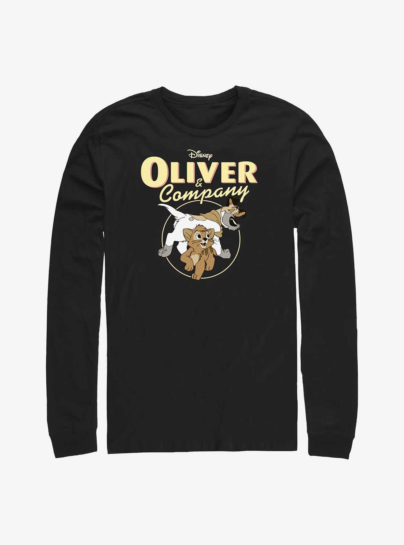 Disney Oliver & Company Oliver and Dodger Long-Sleeve T-Shirt, BLACK, hi-res