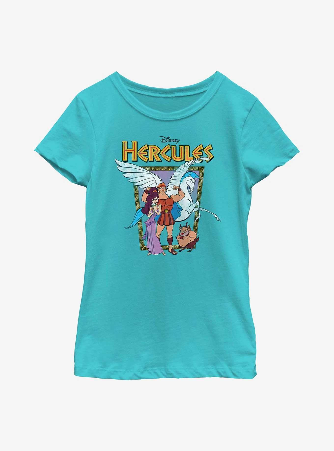 Disney Hercules Hero Group Youth Girls T-Shirt, TAHI BLUE, hi-res