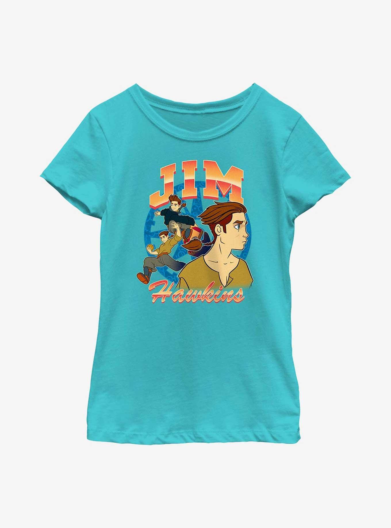 Disney Treasure Planet Jim Hawkins Youth Girls T-Shirt, TAHI BLUE, hi-res