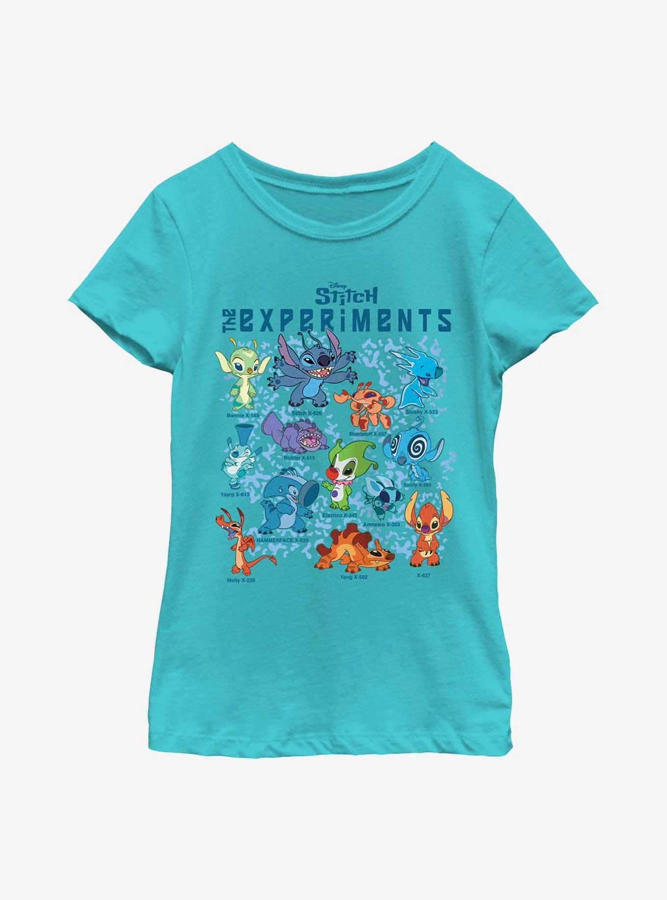 Disney Lilo & Stitch Experiments Youth Girls T-Shirt, TAHI BLUE, hi-res