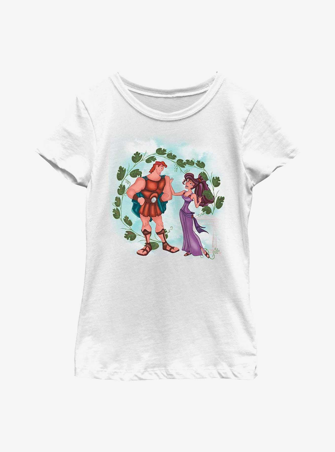 Disney Hercules Herc And Meg Youth Girls T-Shirt, WHITE, hi-res