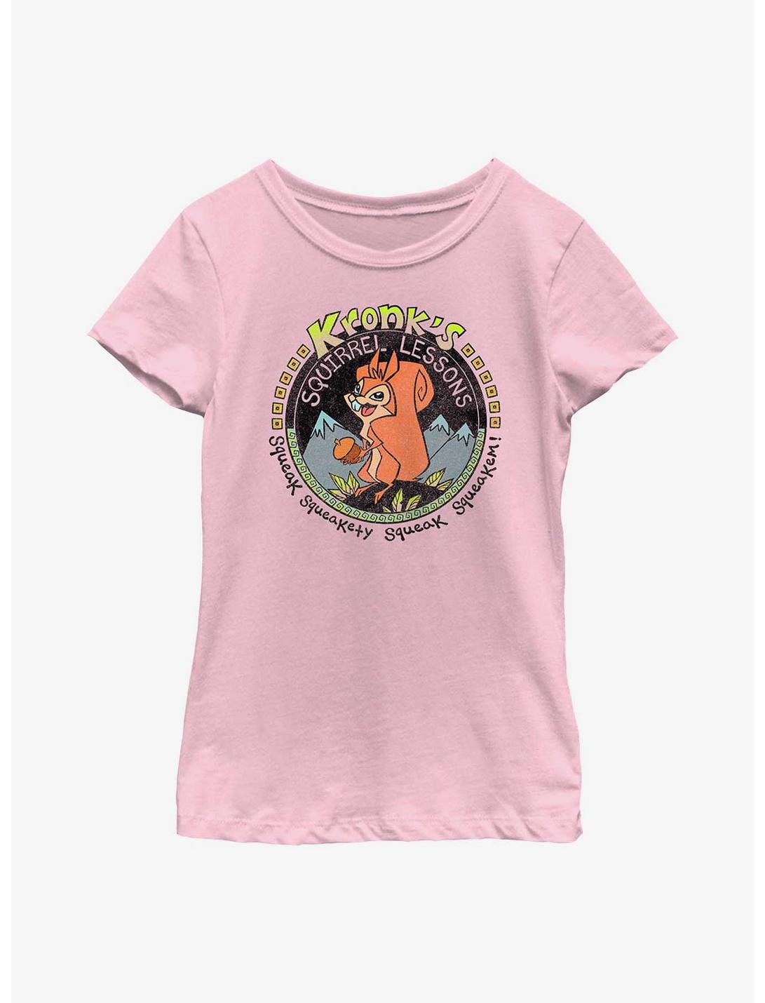 Disney The Emperor's New Groove Kronk's Squirrel Lessons Youth Girls T-Shirt, PINK, hi-res